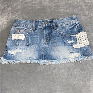 Hollister Mini Jean Skirt